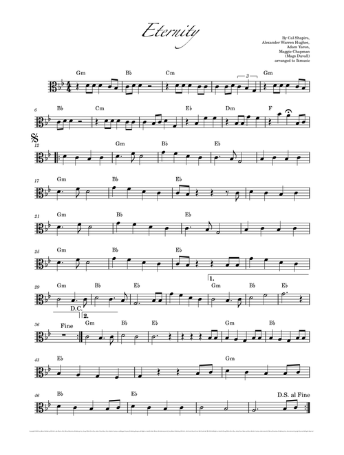 Eternity (Arr. Lkmusic) - Alex Warren (Viola Solo)