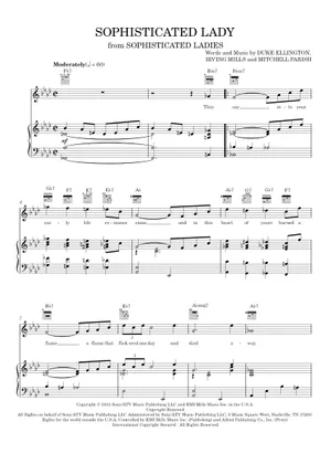 ボーカル ビッグバンド譜面:SOPHISTICATED LADY Sophisticated Lady (Duke Ellington) - Full Big Band