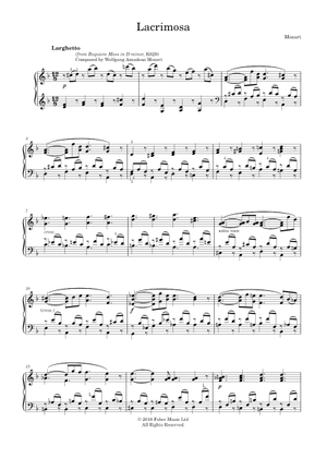 アルト・サクソフォンとピアノのための「ラクリモーサ」 スコア アルト・サクソフォンとピアノのための「ラクリモーサ」 スコア