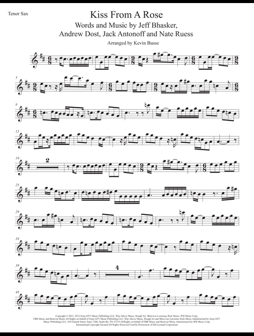 Kiss From A Rose (Arr. Kevin Busse) - Seal (Tenor Sax Solo)
