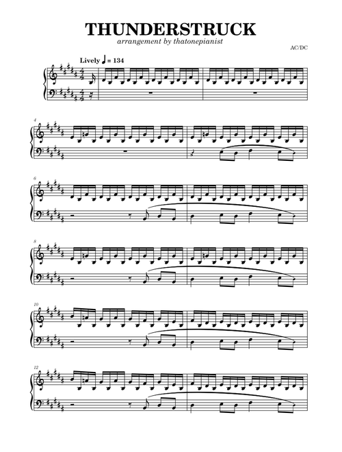 Thunderstruck – AC/DC (WIP)