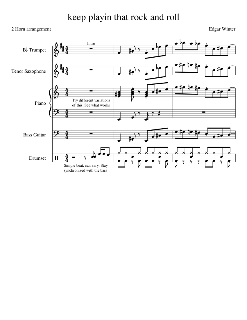 keep playin that rock and roll piano tutorial