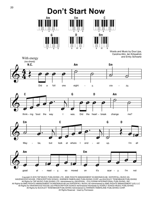 Don't Start Now - Dua Lipa (Super Easy Piano)