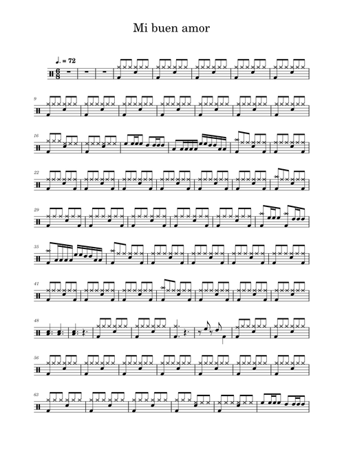 Mi buen amor – Mon Laferte (Drums Only)