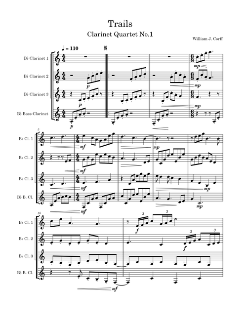 Clarinet Quartet No.1