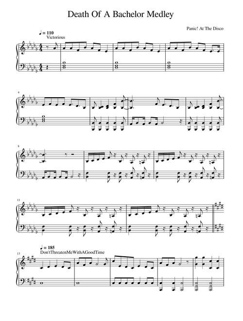 Panic! At The Disco - Death Of A Bachelor Medley