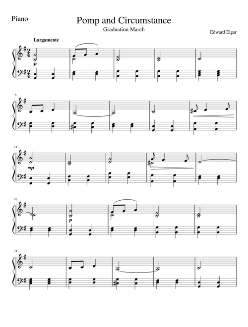 Pomp and Circumstance