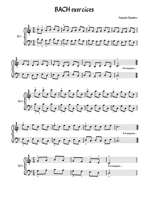 BACH exercices