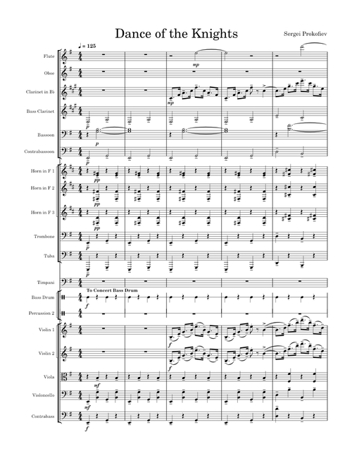 Romeo and Juliet, Op 64, No 13, Dance of the Knights – Sergei Prokofiev Dance of the Knights
