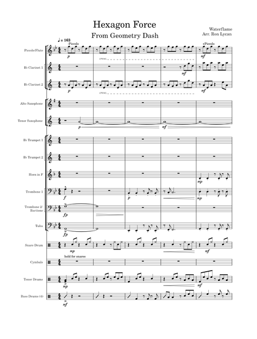 Hexagon Force - Waterflame: Marching Pep Band