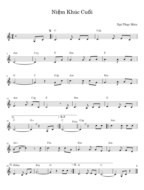 Niệm khúc cuối - Ngô Thụy Miên