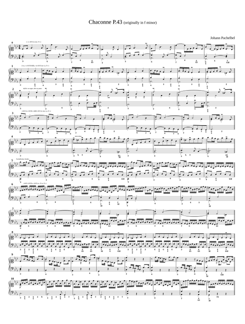 Chaconne in F minor, P.43 – Johann Pachelbel