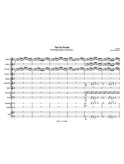 Toss The Feathers (Arr. Yentl Doggen) - The Corrs (Percussion Ensemble)