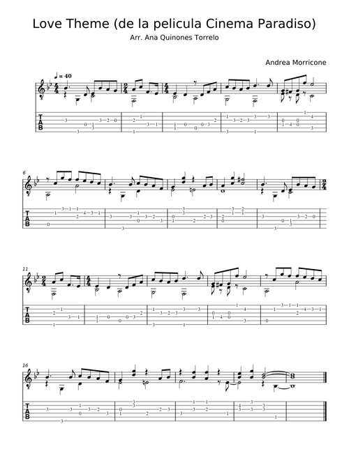 Love Theme From Cinema Paradiso - Andrea Morricone