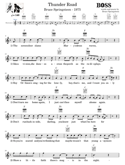 Thunder road – Bruce Springsteen