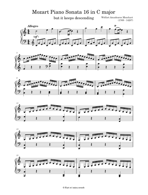 Piano Sonata No. 16 in C major – Wolfgang Amadeus Mozart mozart 16 meme