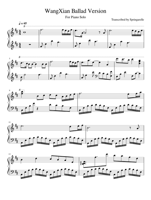 Mo Dao Zu Shi Music 魔道祖师音樂 sheet music by Springarelle