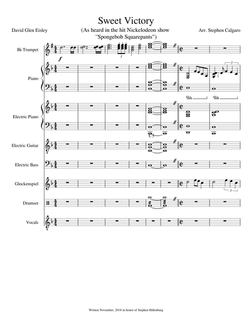 Sweet Victory - David Glen Eisley (Spongebob)