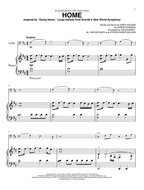 Home (Arr. The Piano Guys) - Phillip Phillips (Easy Piano)