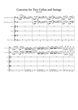 Concerto for 2 Cellos in G minor, RV 531, I. Allegro – Antonio Vivaldi ...