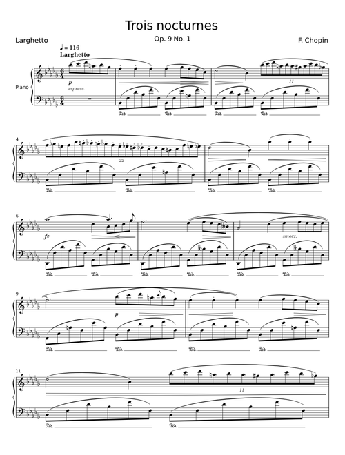 Trois nocturnes - F. Chopin