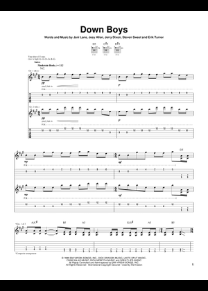 Play Official version of Cherry pie sheet music by Warrant for Guitar |  MuseScore.com