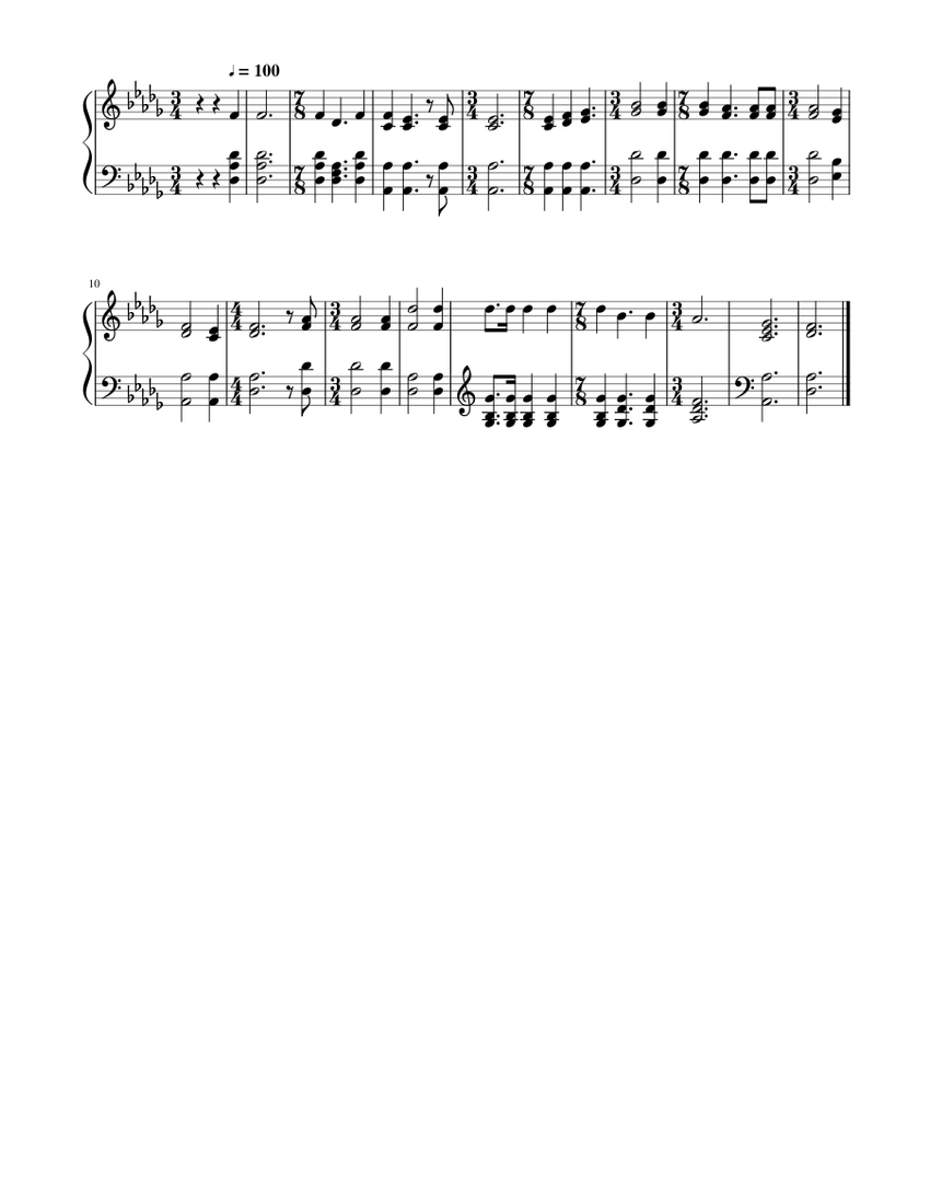 The Lord bless thee and keep thee (Graves) - F. A. Graves Sheet Music ...
