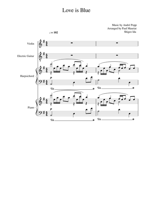 Love is Blue - Andre Popp Revised