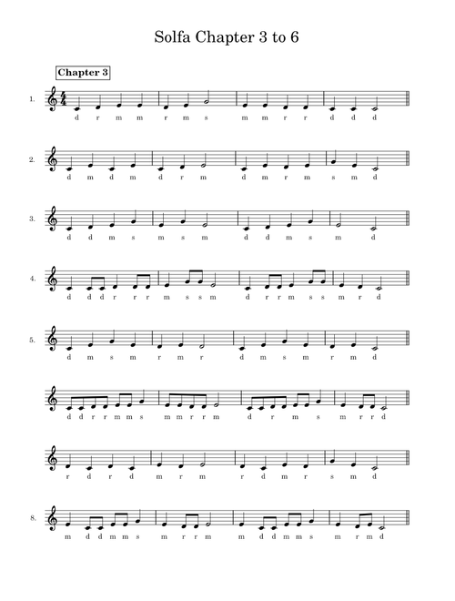 Solfa Exercises  1