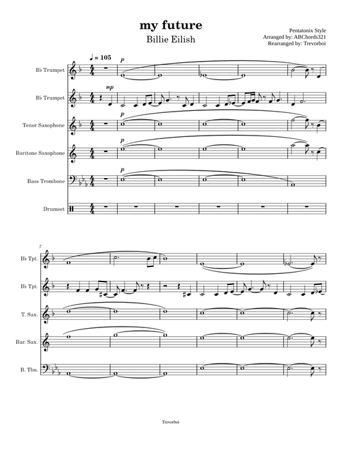 My future – Billie Eilish - For Jazzy Ensemble