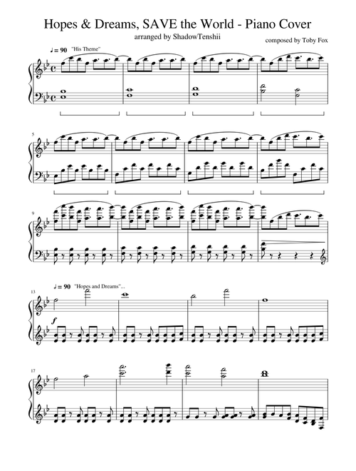 Undertale - Hopes and Dreams, SAVE the World (Piano Cover)