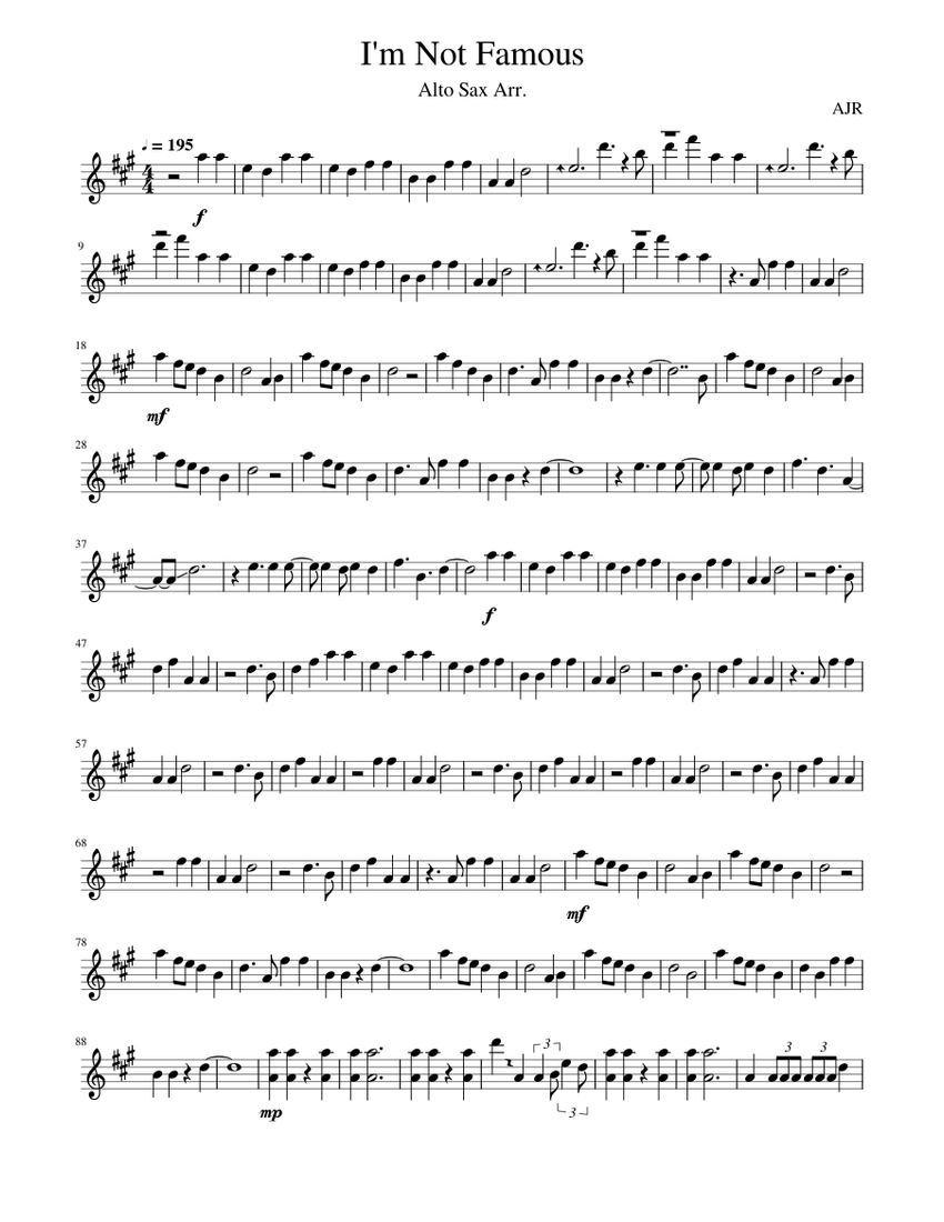 Famous saxophone music on sale