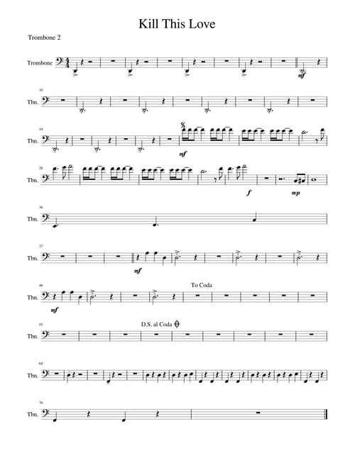 Kill This Love.mscz trombone 2