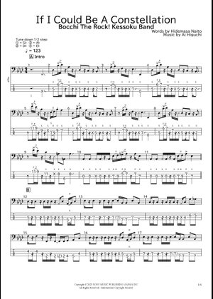 If I Could be a Constellation - Kessoku Band Sheet Music for Piano