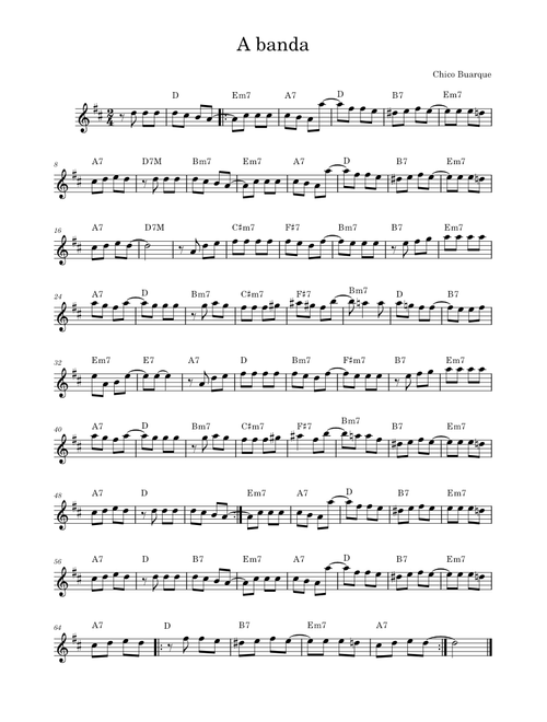 A Banda  – Chico Buarque