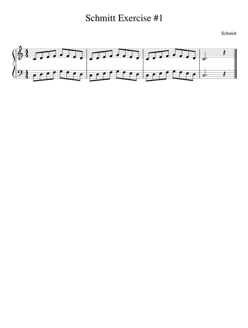 Schmitt Exercise #1