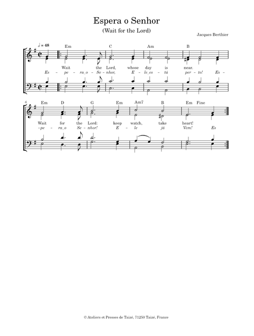 Espera o Senhor (Wait for the Lord)