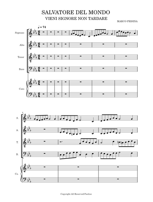 Salvatore del Mondo – Marco Frisina