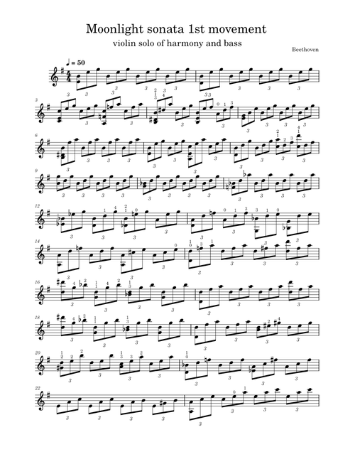 Moonlight sonata - 1st movement op 27 no 2 – Ludwig van Beethoven