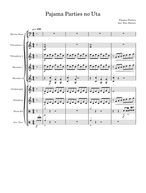 パジャマパーティーズのうた – Pajama Parties Front ensemble Chiikawa