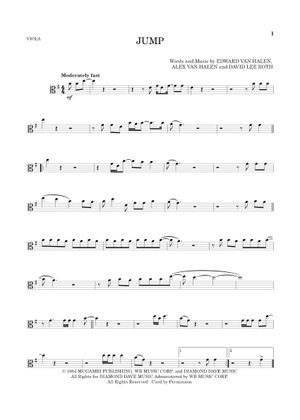Jump – Van Halen Jump Sheet Music for Violin, Viola, Cello (String ...