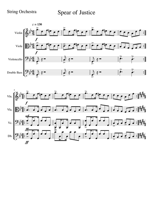 Spear Of Justice - String Quartet