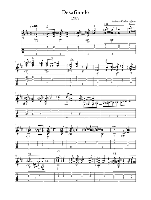 Desafinado – Antônio Carlos Jobim