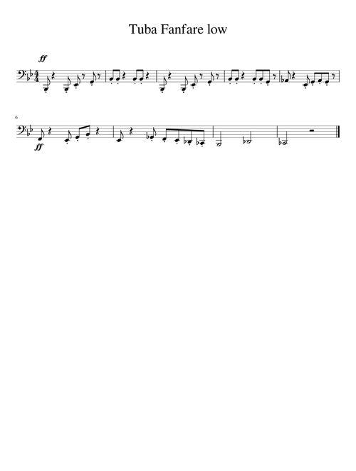 Tuba Fanfare Low