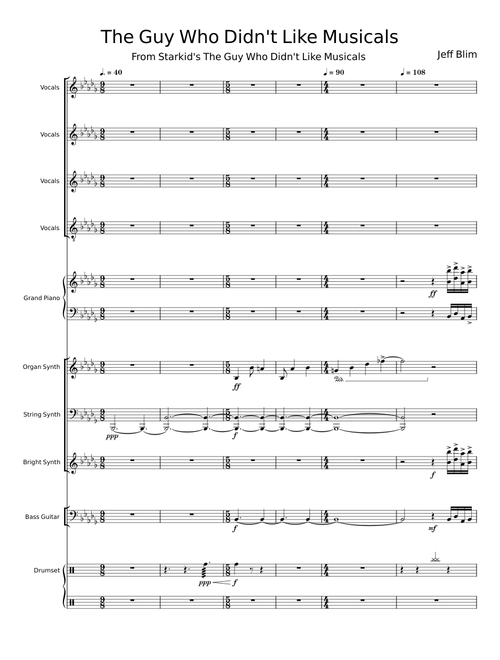 The Guy Who Didn't Like Musicals - Jeff Blim