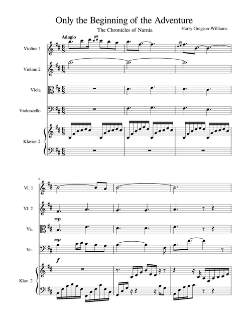 Narnia - The Beginning Of Adventure – Harry Gregson-Williams
