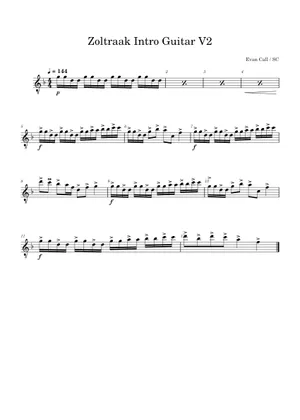 Zoltraak – Evan Call Zoltraak Sheet music for Piano, Guitar Zoltraak – Evan Call Zoltraak Sheet music for Piano, Guitar