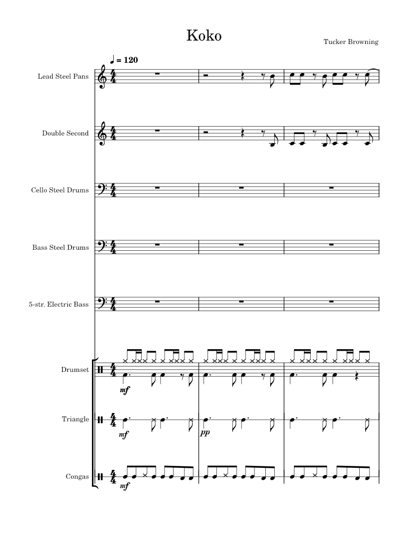 Kokomo – The Beach Boys Koko Sheet Music with Chords for Bass guitar ...