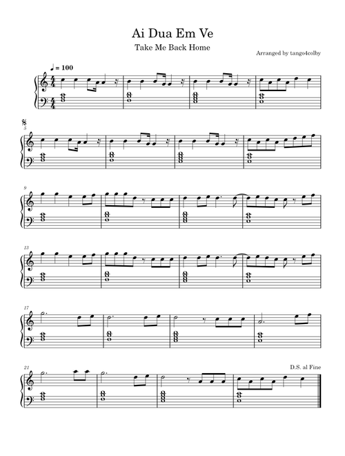 Ai Dua Em Ve (Take Me Back Home)