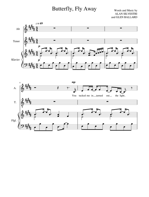 Butterfly Fly Away (AT; Piano)